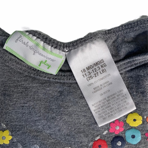 First Impression 18M long tee EUC sequin butterfly - Picture 5 of 7